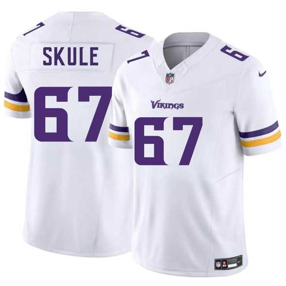 Men & Women & Youth Minnesota Vikings #67 Justin Skule White 2025 F.U.S.E. Vapor Untouchable Limited Stitched Jersey